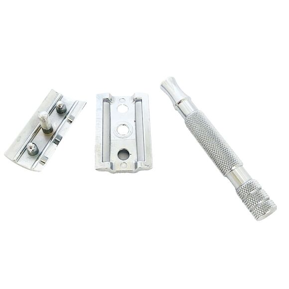 Double Edge Easy Grip Handle Closed Comb with Safety Metal Bar Razor - Picture 4 of 5